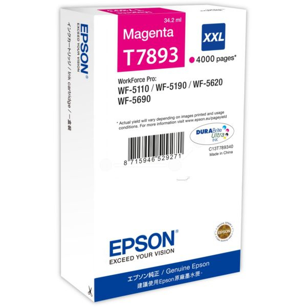 Epson Encre magenta XXL WF-5110DW/5190DW/5620DWF/5690DWF/400